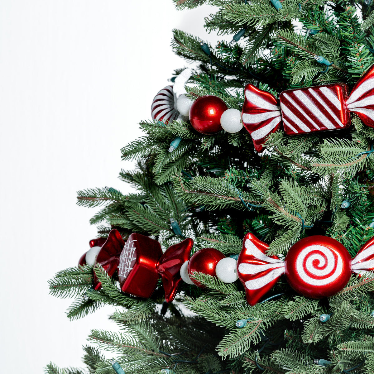 Red Mixed Candy Garland - 6ft