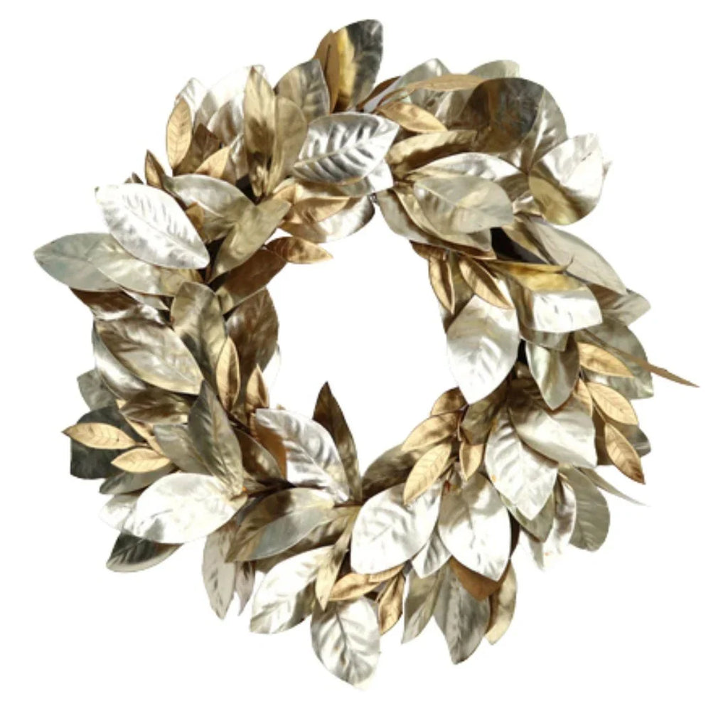 28" Gold Magnolia Wreath