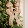 Burlap Bow 18"