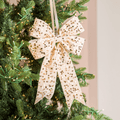 Champagne Velvet Sequin Bow