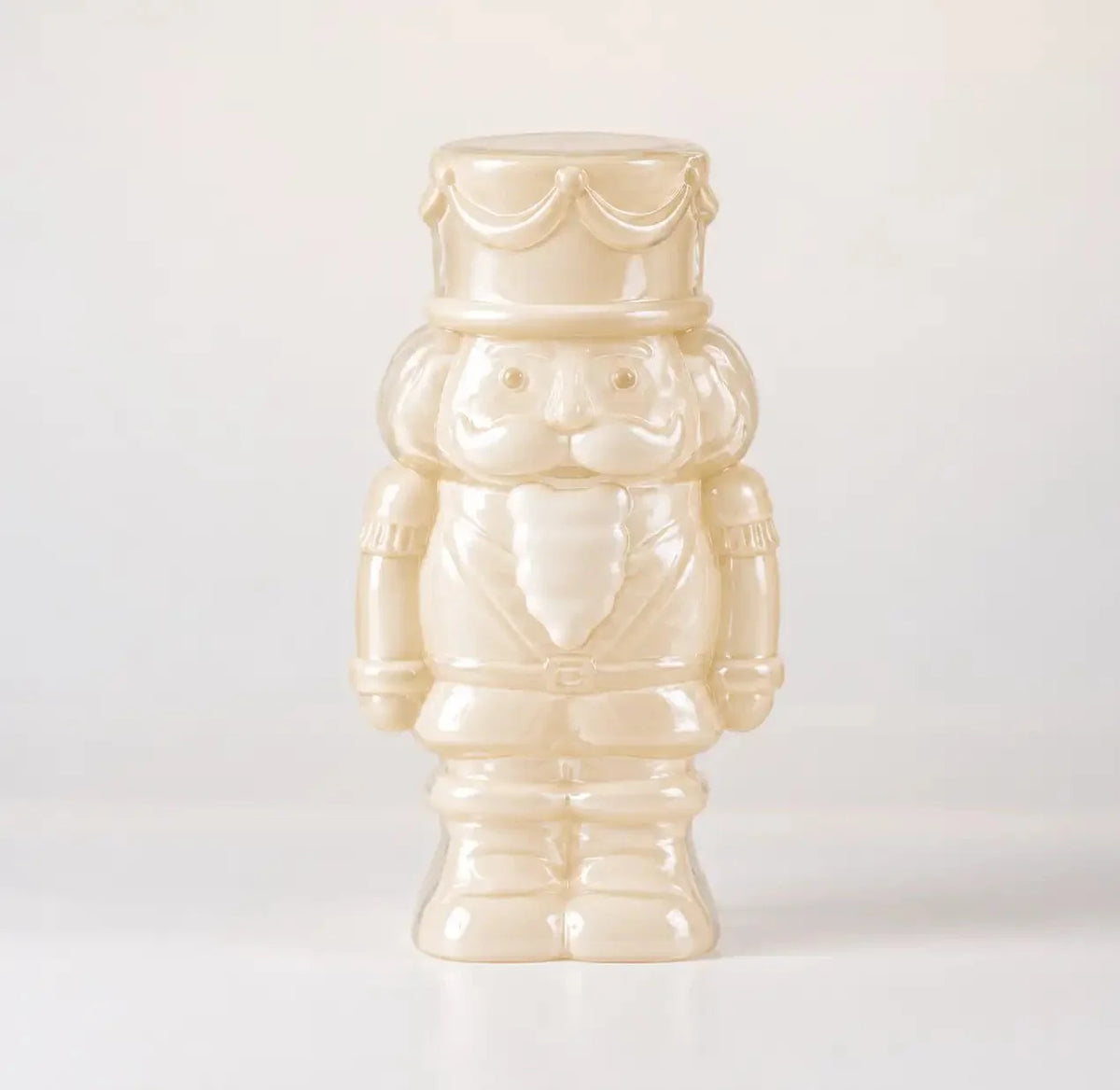 Cream Glass Nutcracker