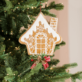 Felt Gingerbread House Ornament 9"