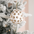 Ivory Sunflower Stud Velvet Ornament