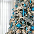 Matte Blue & Silver 13" Shuttle Ornament