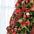 Matte Red & Gold 5" Shuttle Ornament