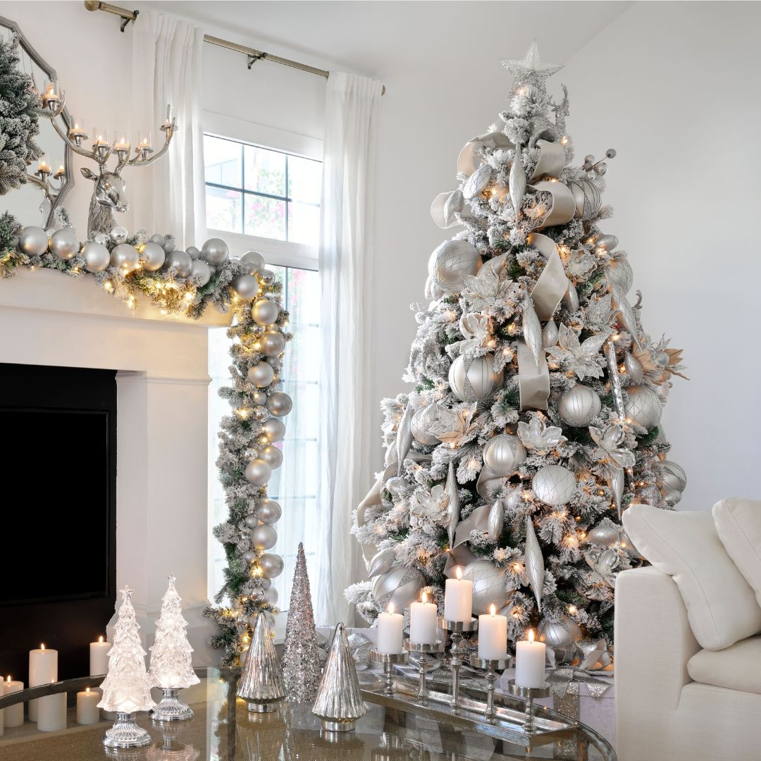 Matte Silver 5" Textured Shuttle Ornament