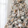 Matte Silver Flat Round 6" Ornament