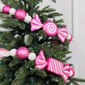 Pink Peppermint Candy Garland - 6 ft