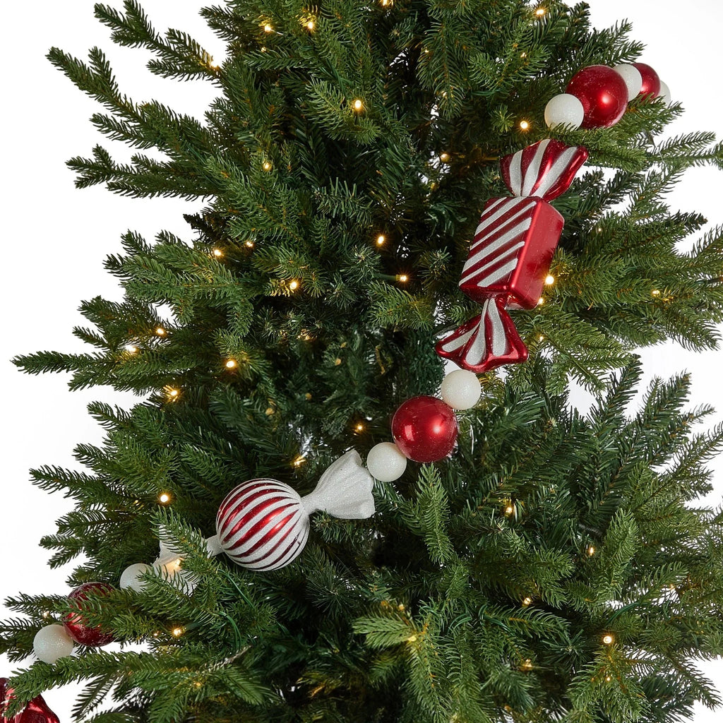 Red Mixed Candy Garland - 6ft