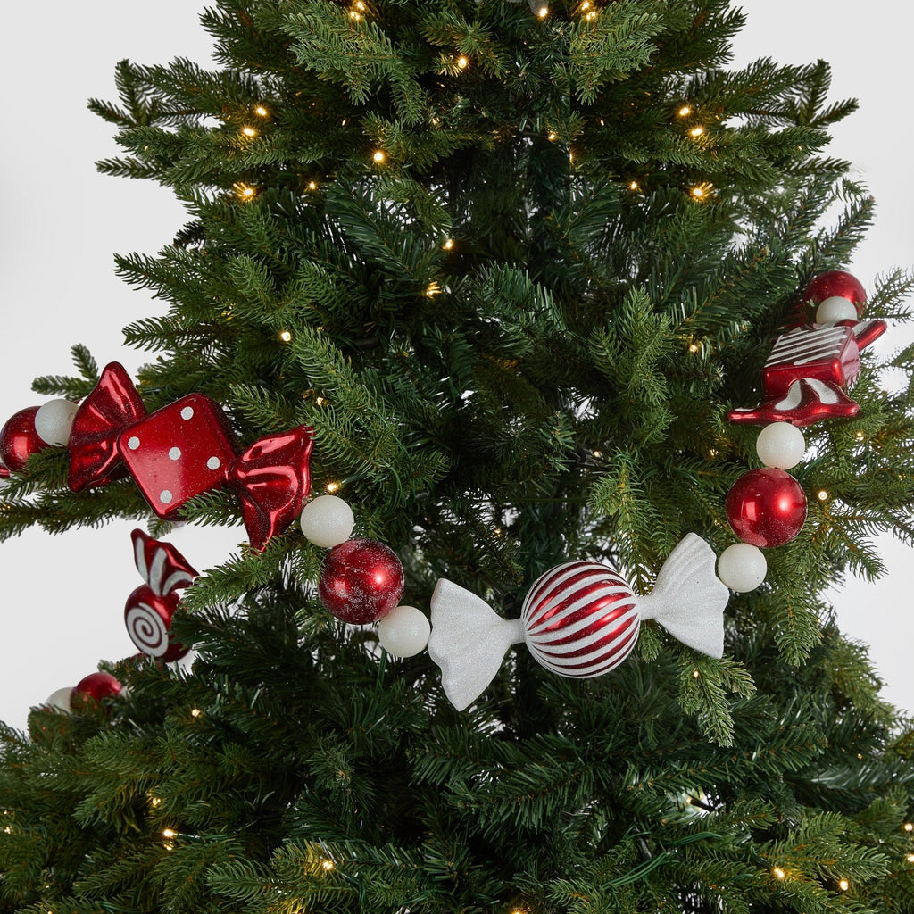 Red Mixed Candy Garland - 6ft