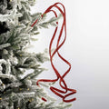 Red Twirl Ribbon Festive Pick, Set of 6