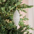 Silver Adorned Finial Ornament