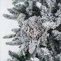 Silver Glitter Carnation Flower Ornament