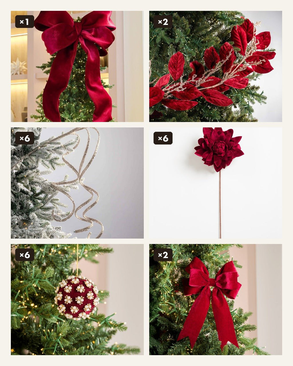 The Complete Burgundy Tree Set