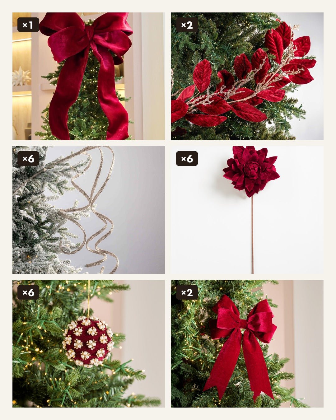 The Complete Burgundy Tree Set
