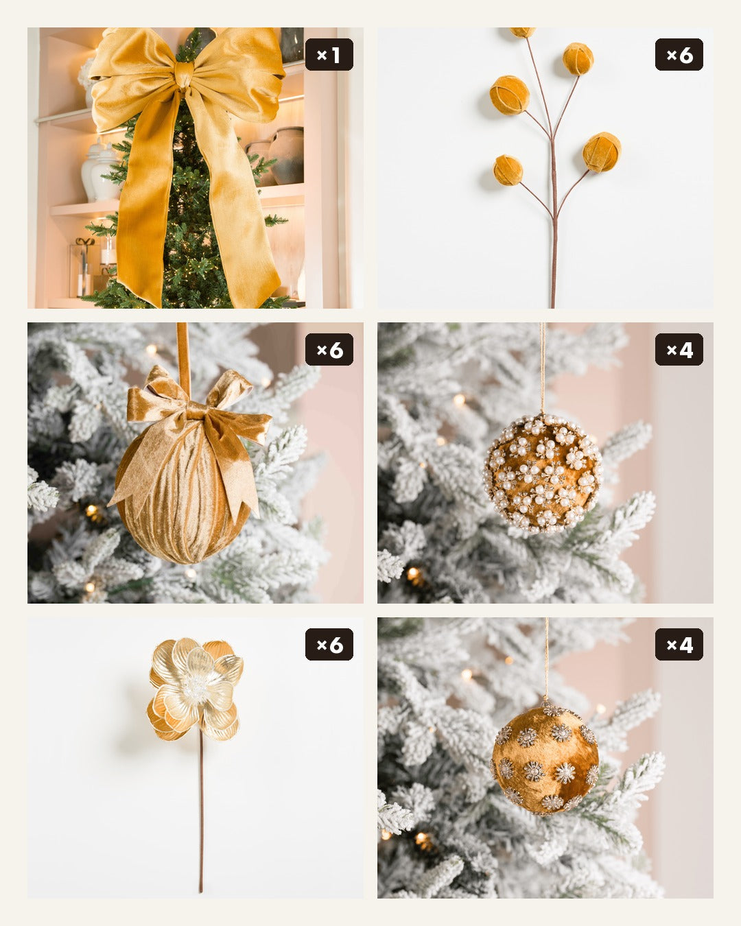 The Mustard & Gold Tree Set