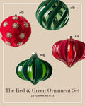 The Red & Green Ornament Set