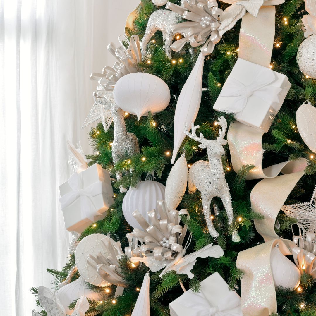 White Flat Round Ornament
