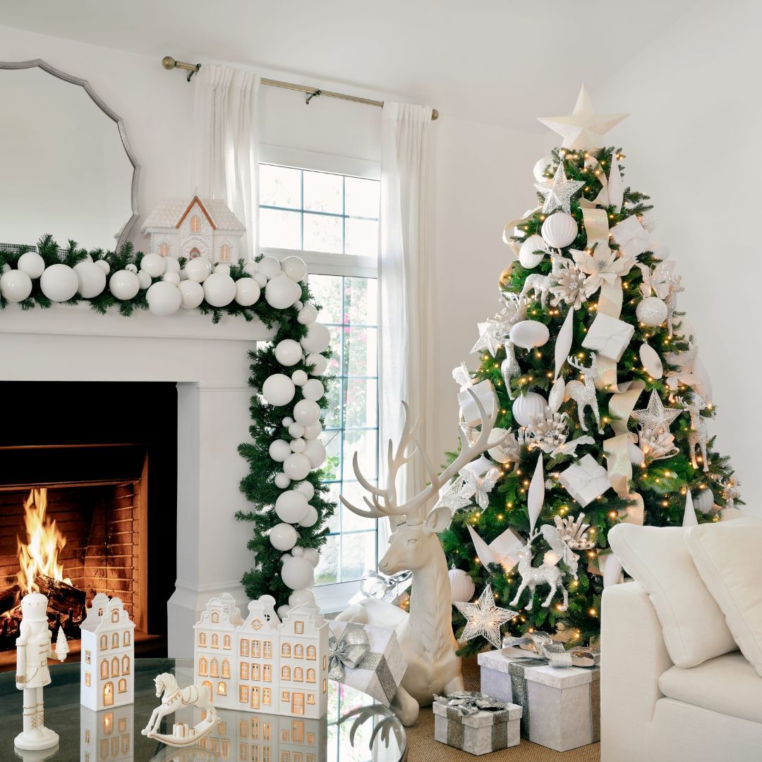 White Flat Round Ornament